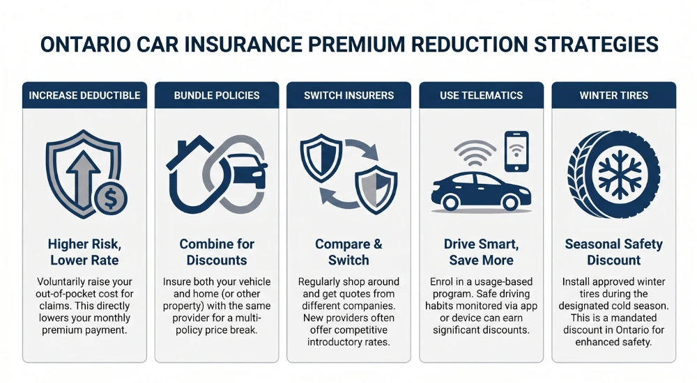 How to lower car insurance premium in Ontario 2026 with practical strategies